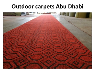 Outdoor carpets Abu Dhabi
