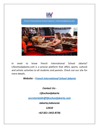 French International School Jakarta | Lifeschooljakarta.com