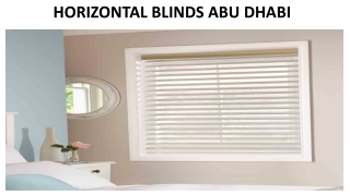 HORIZONTAL BLINDS ABU DHABI