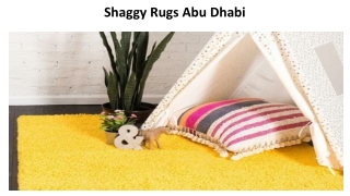 Shaggy Rugs Abu Dhabi