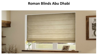 Roman Blinds Abu Dhabi