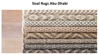 Sisal Rugs Abu Dhabi