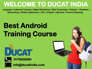 Best Android Training Course
