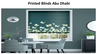 Printed Blinds Abu Dhabi