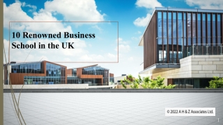 10 Business School In The UK