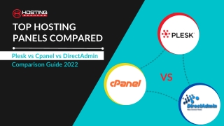 Plesk vs Cpanel vs DirectAdmin: Comparison Guide 2022