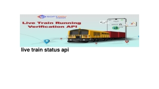 online live train status api