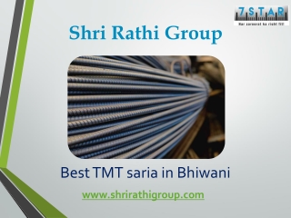 Best TMT Saria in Bhiwani – Shri Rathi Group