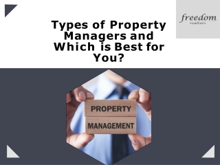 Types of Property Managers and Which is Best for You