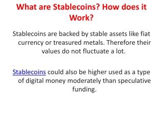 What are Stablecoins and how its work - CMN News