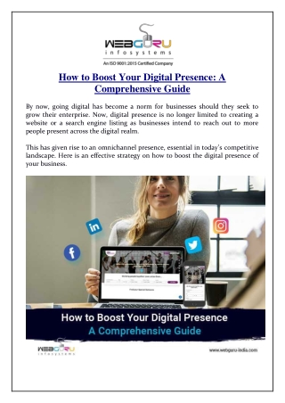 How to Boost Your Digital Presence: A Comprehensive Guide