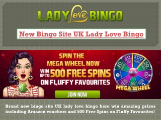 New Bingo Site UK Lady Love Bingo