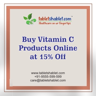 Buy Vitamin C Capsules Online at 15% Off Discount Price | TabletShablet