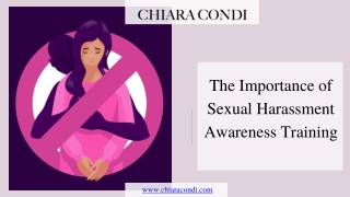 The Importance of Sexual Harassment Awareness Training