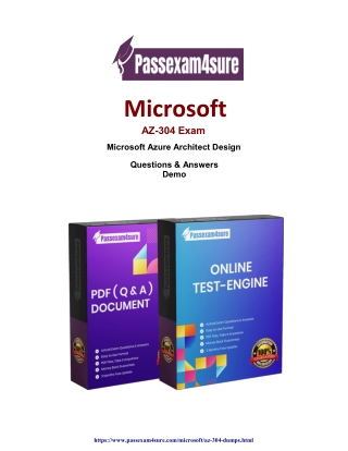 Microsoft  AZ-304 Dumps- Get 20% Discount On Microsoft Exam [ 2022]