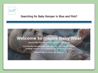 Searching for Baby Romper in blue and pink