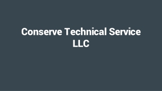 ConservesolutionAE - Conserve Technical Service LLC