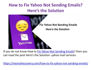 How to Fix Yahoo Not Sending Emails