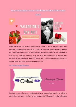 Valentine's Day Gift Ideas to Show Your Love