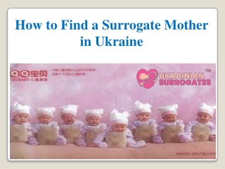 How to Find a Surrogate Mother in Ukraine