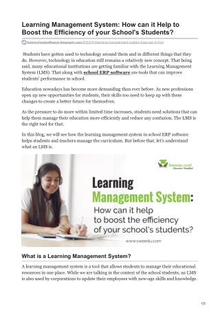 tutorschoolsoftware.blogspot.com-Learning Management System How can it Help to Boost the Efficiency of your Schools Stud