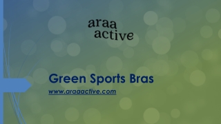 Green Sports Bras