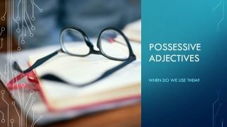 Possessive adjectives (1)