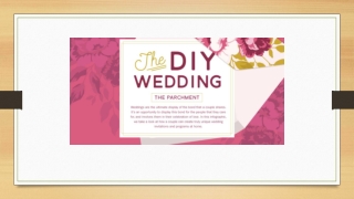DIY Wedding Infographic