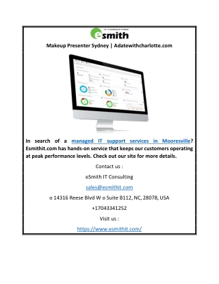 Managed It Support Services in Mooresville | Esmithit.com