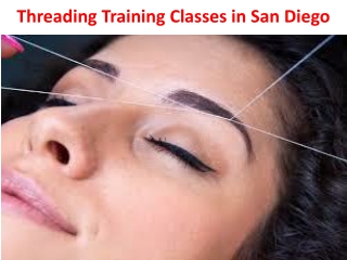 Threading Training Classes in San Diego