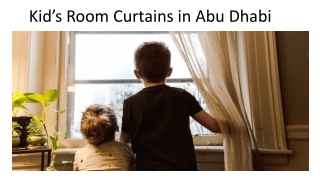Kid’s Room Curtains in Abu Dhabi