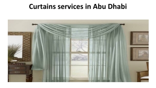 Curtains services i Abu Dhabi