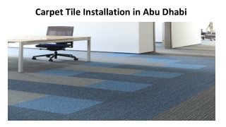 Carpet Tile Installation in Abu Dhabi
