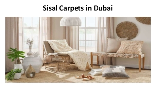Sisal Carpets in Dubai