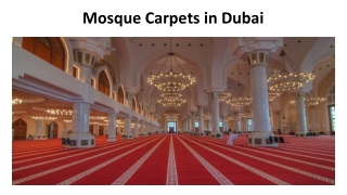 Mosque carpets in Dubai
