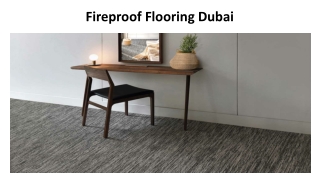 Fireproof Flooring Dubai