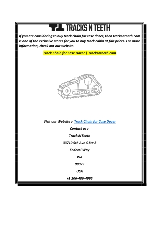 Track Chain for Case Dozer  Tracksnteeth.com