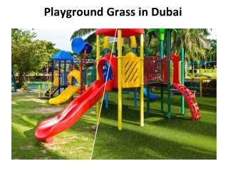 Playground Grass in Dubai