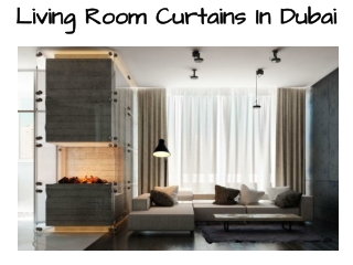 Living Room Curtains in Dubai