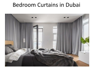 Bedroom Curtains in Dubai