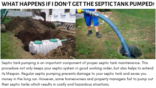 WHAT HAPPENS IF I DON'T GET THE SEPTIC TANK PUMPED SEPTIC BLUE