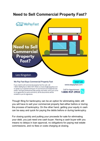Need to Sell Commercial Property Fast_ _ We Pay Fast