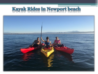 Kayak Rides in Newport beach