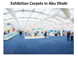 Exhibition Carpets in Abu Dhabi