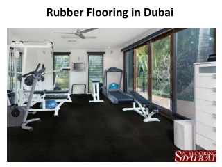 Rubber Flooring in Dubai