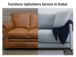 Furniture Upholstery Service in Dubai