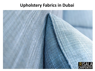 Upholstery Fabrics in Dubai