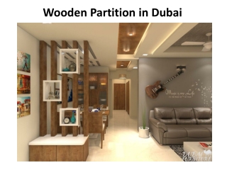 Wooden Partition