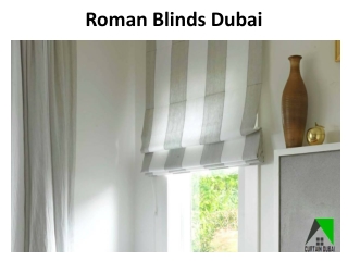 Roman Blinds Dubai