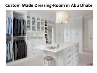 Custom Made Dressing-Room in Dubai